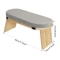 Bamboo Meditation Bench Foldable Yoga Kneeling Stool With Carrying Bag 3