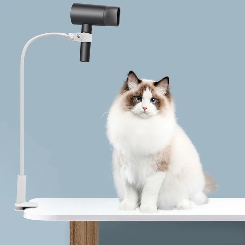 Rotating HandsFree Hair Dryer Stand For Home Styling 4