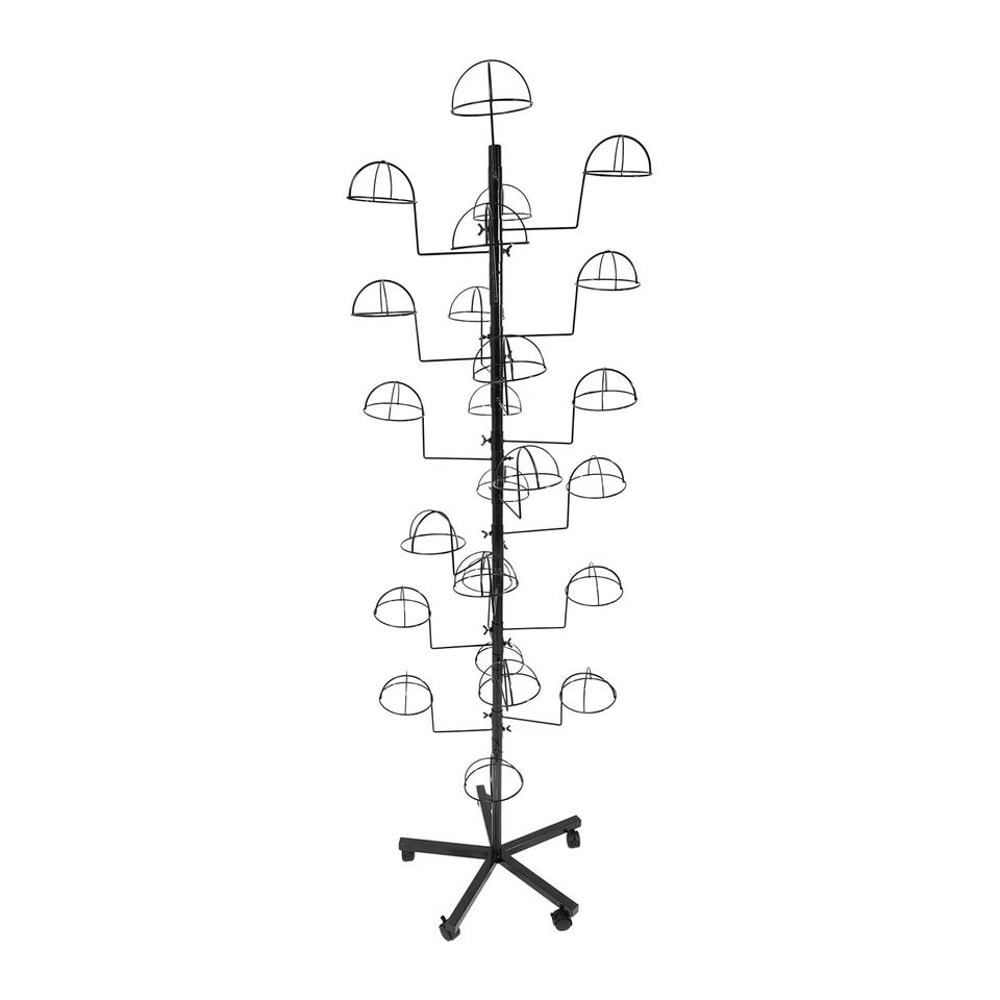 Freestanding Metal Hat Display Stand With Hooks Durable Hat Rack Organizer 2