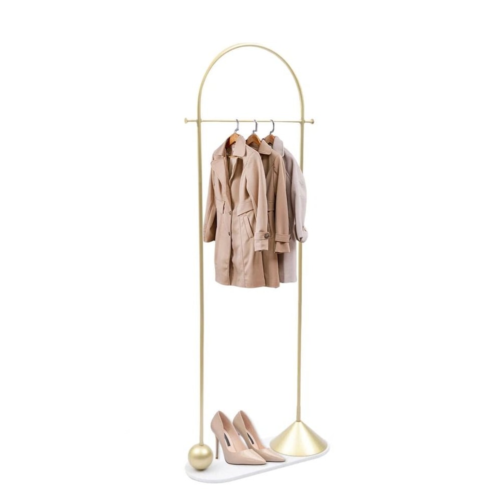 Gold Clothing Rack Portable Heavy Duty Modern Clothes Organizer 1