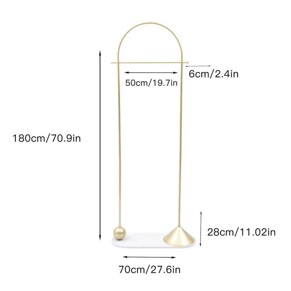Gold Clothing Rack Portable Heavy Duty Modern Clothes Organizer 2