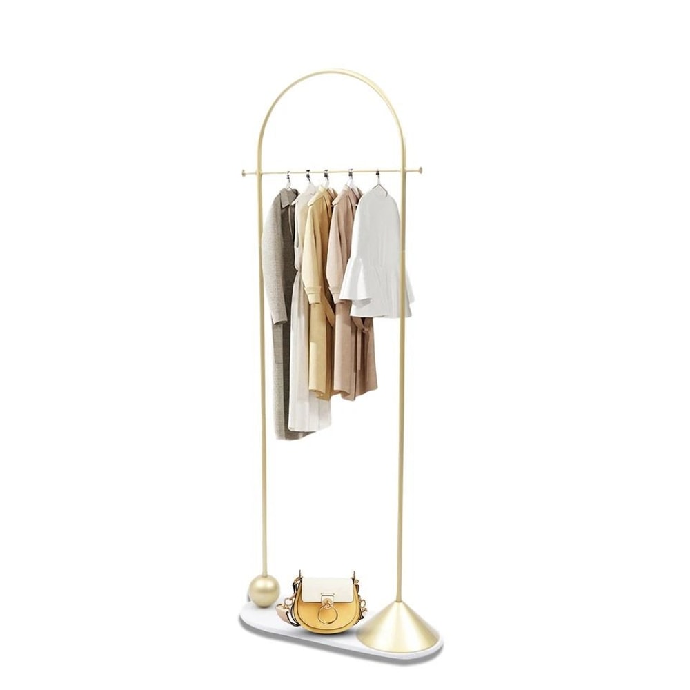Gold Clothing Rack Portable Heavy Duty Modern Clothes Organizer 4