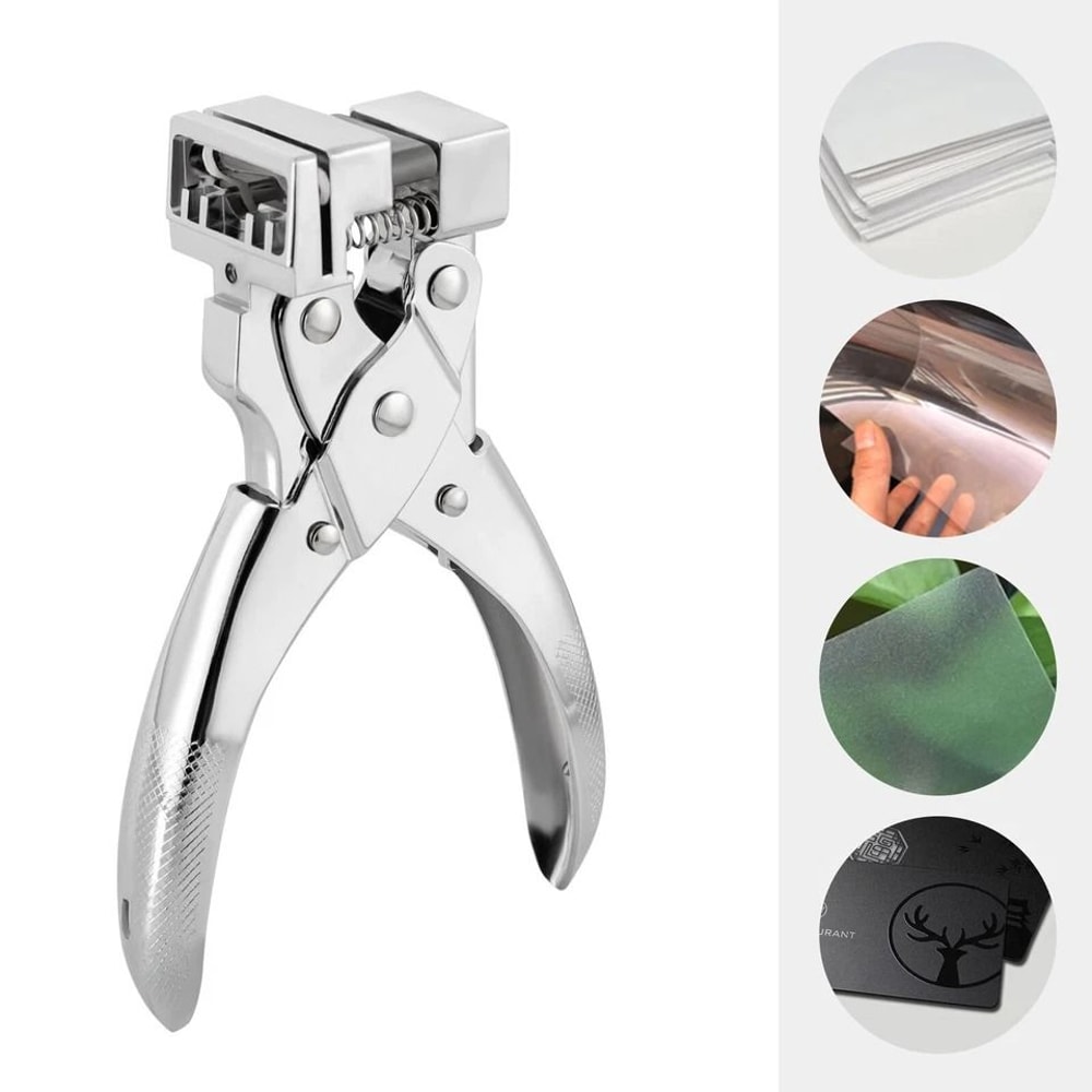 T Shape Hole Punch Tool Steel Handheld Tag Hole Punch Precision Airplane Slot Punch 1