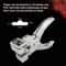 T Shape Hole Punch Tool Steel Handheld Tag Hole Punch Precision Airplane Slot Punch 5