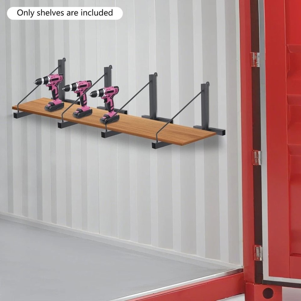 Heavy Duty Industrial Shipping Container Shelving Bracket Set 3
