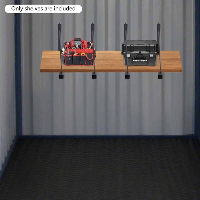 Heavy Duty Industrial Shipping Container Shelving Bracket Set 4