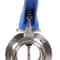 Stainless Steel Butterfly Valve Set With Blue Trigger Handle Durable Industrial Flow Control 3