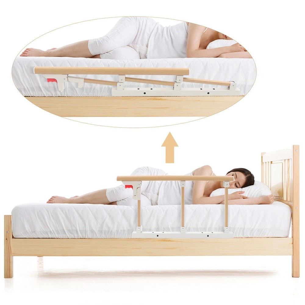 Foldable Bed Rails For Seniors Safety Support Handrail 5
