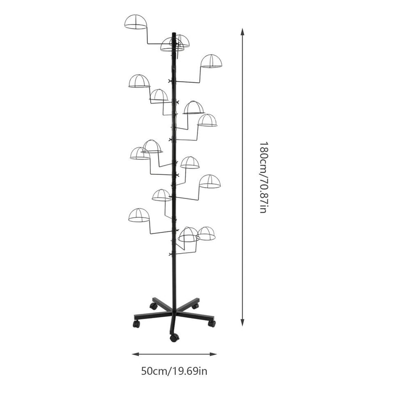Freestanding Hat Display Stand Hook Retail Home Organizer 2