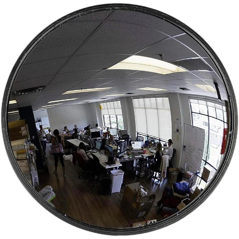 Outdoor Wide Angle Driveway Mirror Convex Safety Mirror For Parking Traffic 0