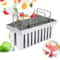 Stainless Steel Popsicle Molds Ice Cream Pop Maker Set With Ice Pop Stick Holders 9