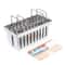Stainless Steel Popsicle Molds Ice Cream Pop Maker Set With Ice Pop Stick Holders 2
