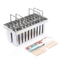 Stainless Steel Popsicle Molds Ice Cream Pop Maker Set With Ice Pop Stick Holders 2