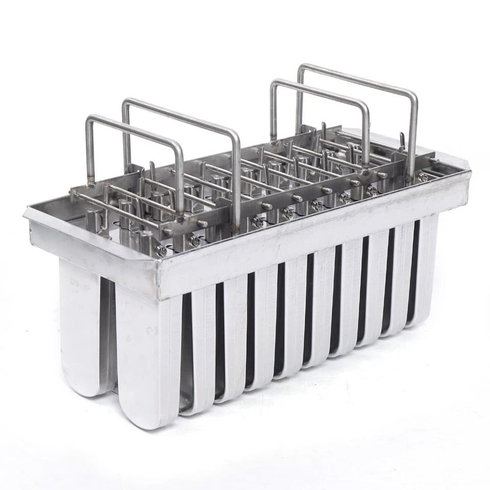 Stainless Steel Popsicle Molds Ice Cream Pop Maker Set With Ice Pop Stick Holders 6