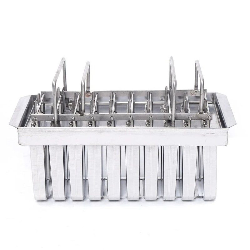 Stainless Steel Popsicle Molds Ice Cream Pop Maker Set With Ice Pop Stick Holders 7