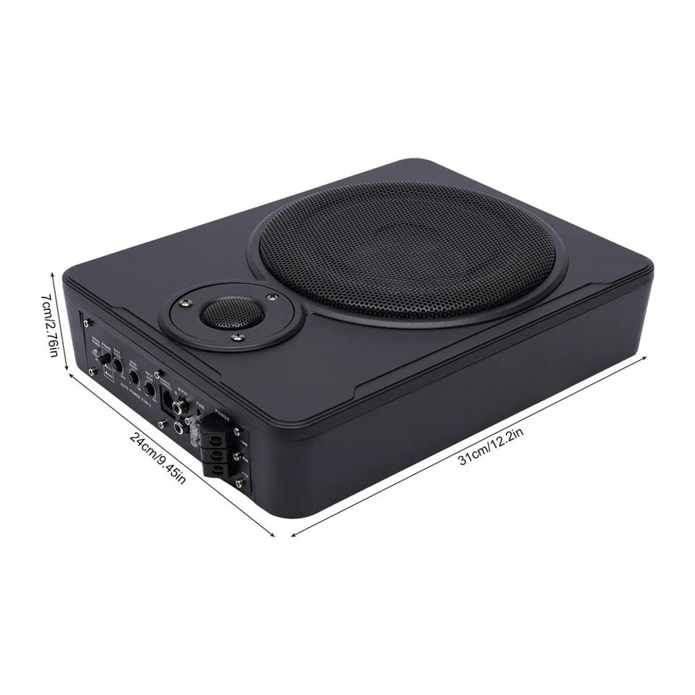 Powered Car Subwoofer Under Seat Bass System With Amp Kit 1