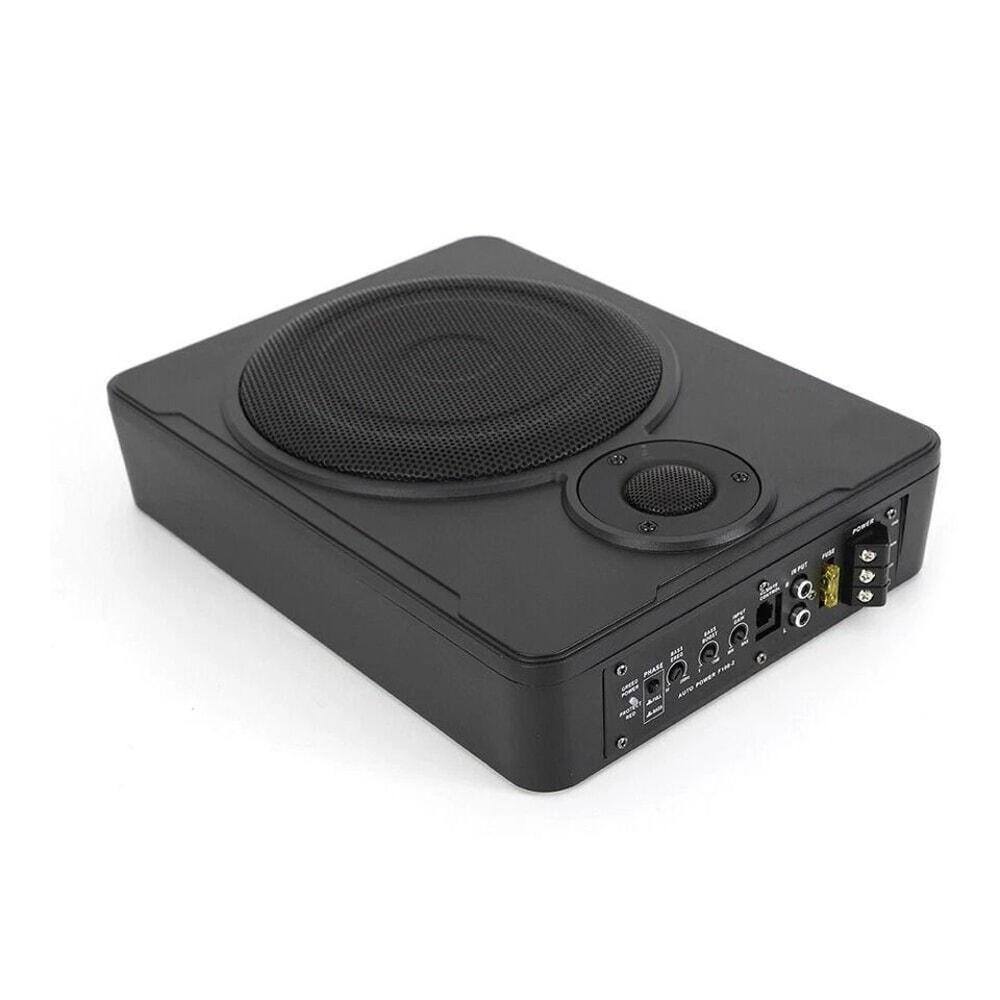 Powered Car Subwoofer Under Seat Bass System With Amp Kit 6