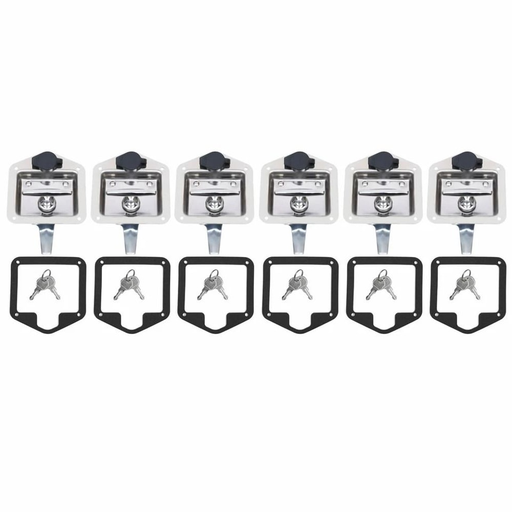 Stainless Steel RV Door Latch Toolbox Lock Set 1