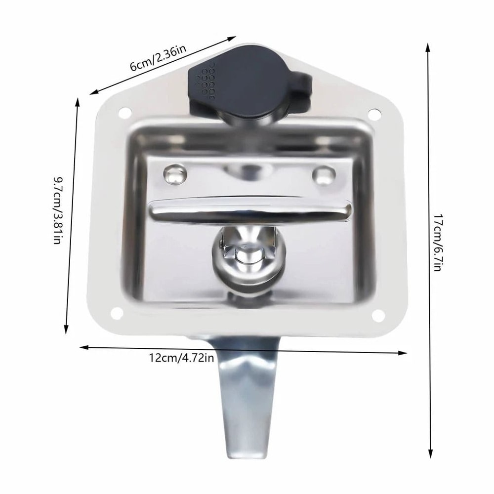 Stainless Steel RV Door Latch Toolbox Lock Set 3
