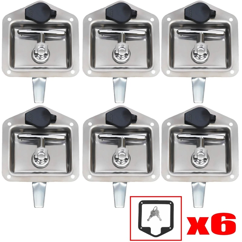 Stainless Steel RV Door Latch Toolbox Lock Set 5