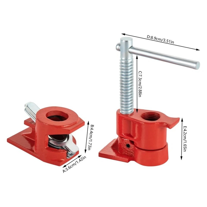 Wood Gluing Clamp Set Heavy Duty Pipe Clamps For Woodworking 1