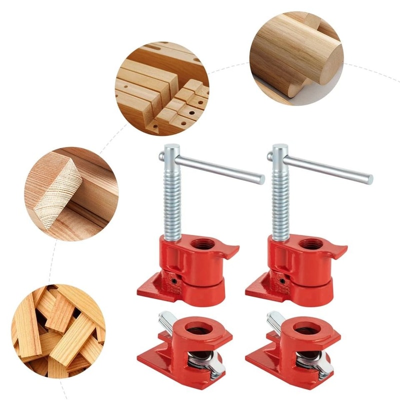 Wood Gluing Clamp Set Heavy Duty Pipe Clamps For Woodworking 7