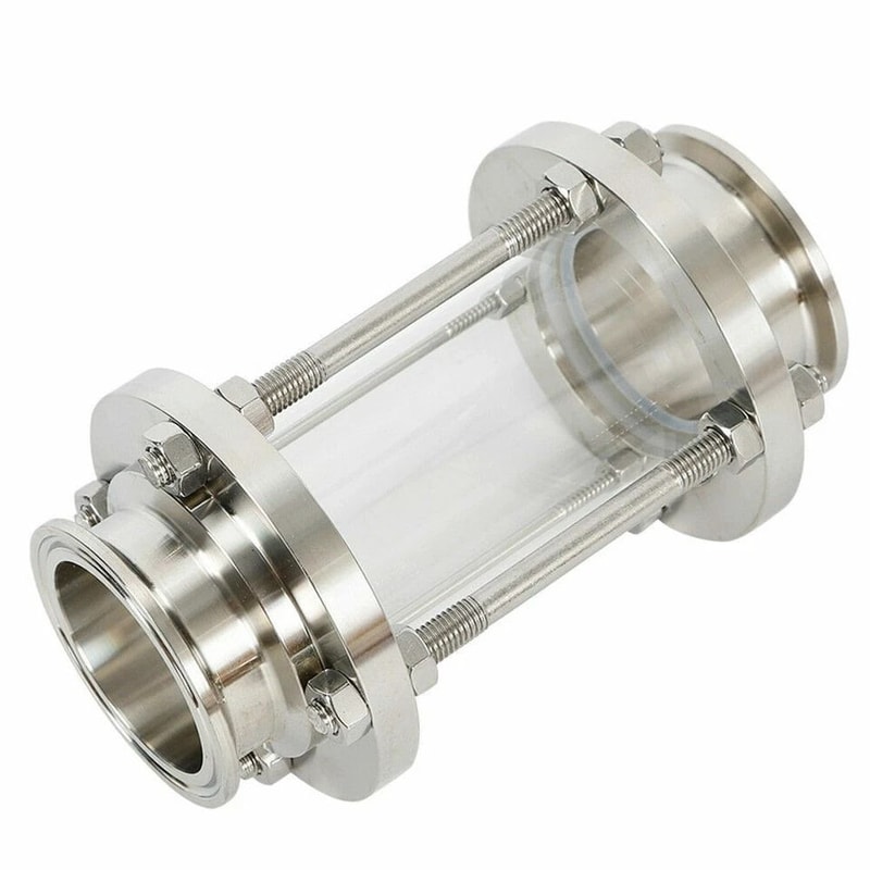 Tri Clamp Sanitary Sight Glass Stainless Steel Inline Flow 1