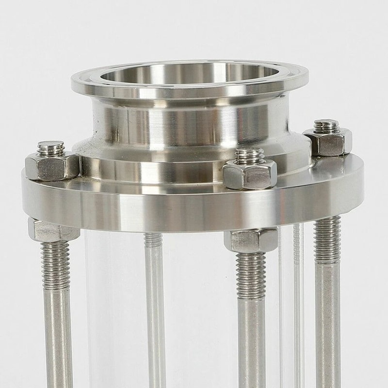 Tri Clamp Sanitary Sight Glass Stainless Steel Inline Flow 4