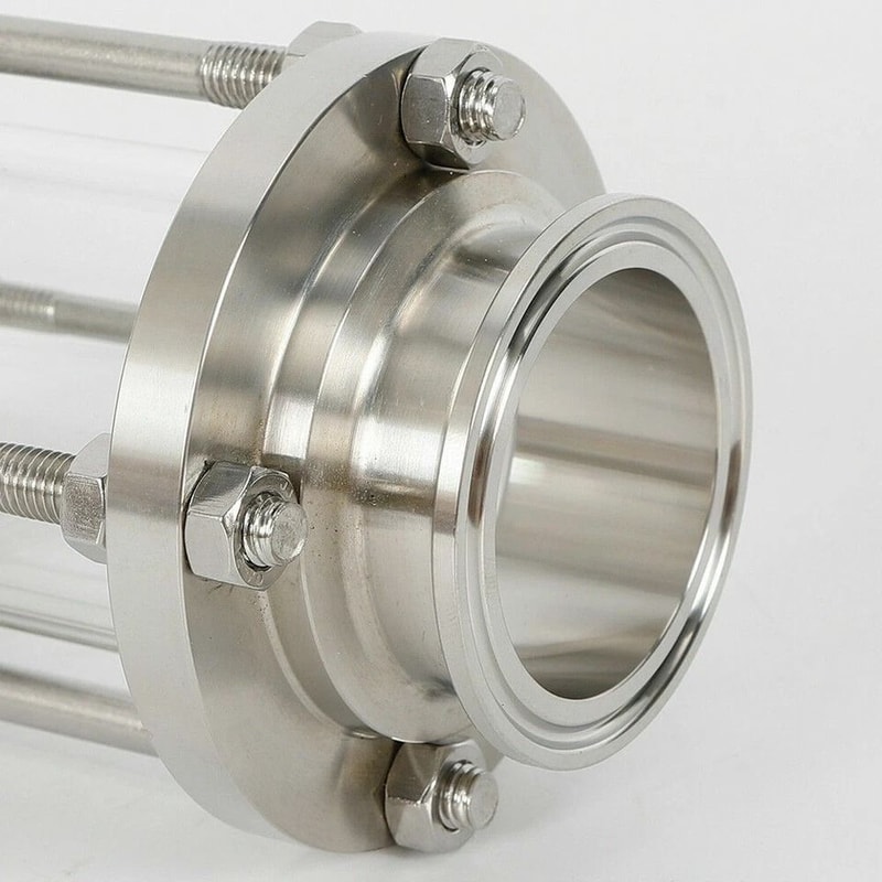 Tri Clamp Sanitary Sight Glass Stainless Steel Inline Flow 6