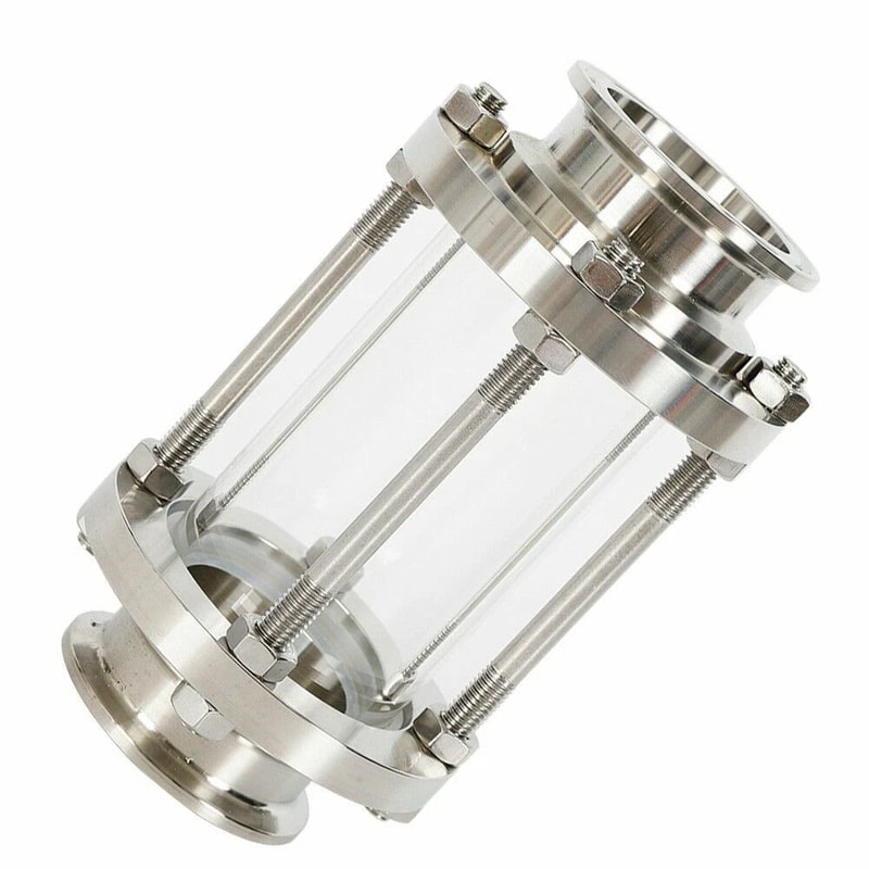 Tri Clamp Sanitary Sight Glass Stainless Steel Inline Flow 8