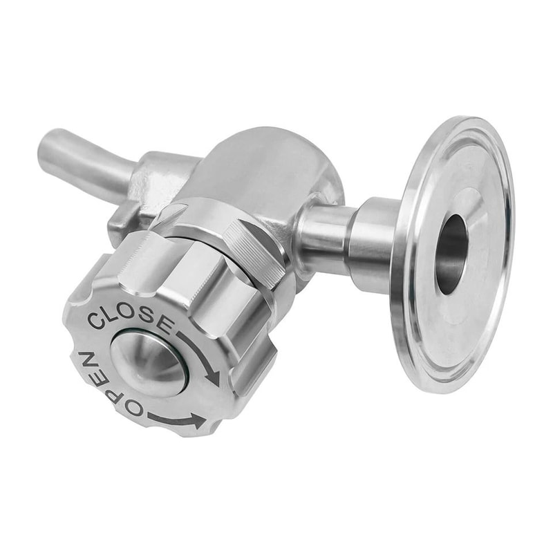 Stainless Beer Sampling Valve Clamp End 2