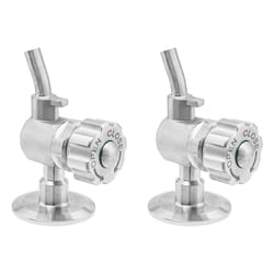 stainless beer sampling valve clamp end