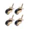 Premium Universal Brass Furniture Caster Wheels Set Swivel Replacement Caster Set For Chairs 3