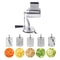 Premium Manual Rotary Grater Kitchen Slicer Shredder Blade Stainless Steel Grater For Effortless F 10