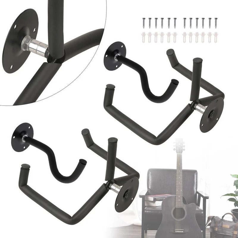 Acoustic Guitar Wall Mount Bracket Guitar Holder Hook 1
