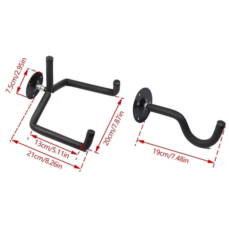 Acoustic Guitar Wall Mount Bracket Guitar Holder Hook 2