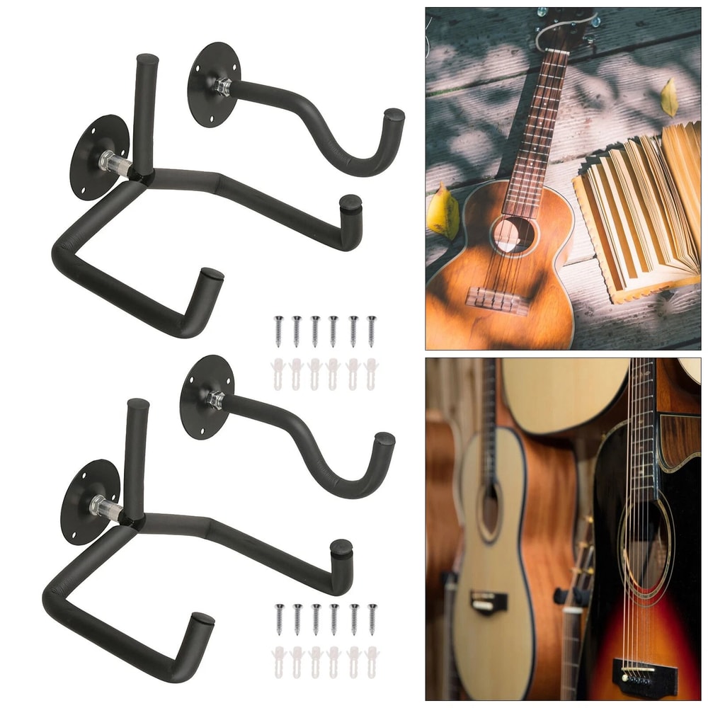 Acoustic Guitar Wall Mount Bracket Guitar Holder Hook 7