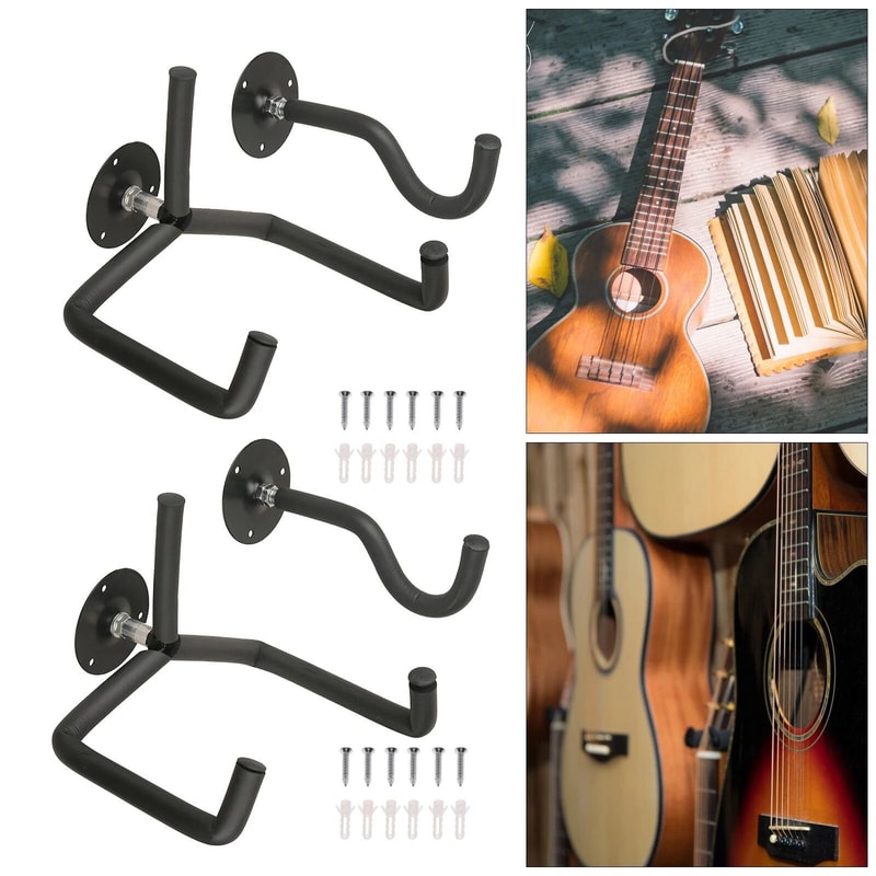Acoustic Guitar Wall Mount Bracket Guitar Holder Hook 7