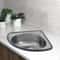 Premium Stainless Steel Corner Kitchen Sink Wall Mounted Space Saving Triangle Basin 4