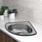 Premium Stainless Steel Corner Kitchen Sink Wall Mounted Space Saving Triangle Basin 4