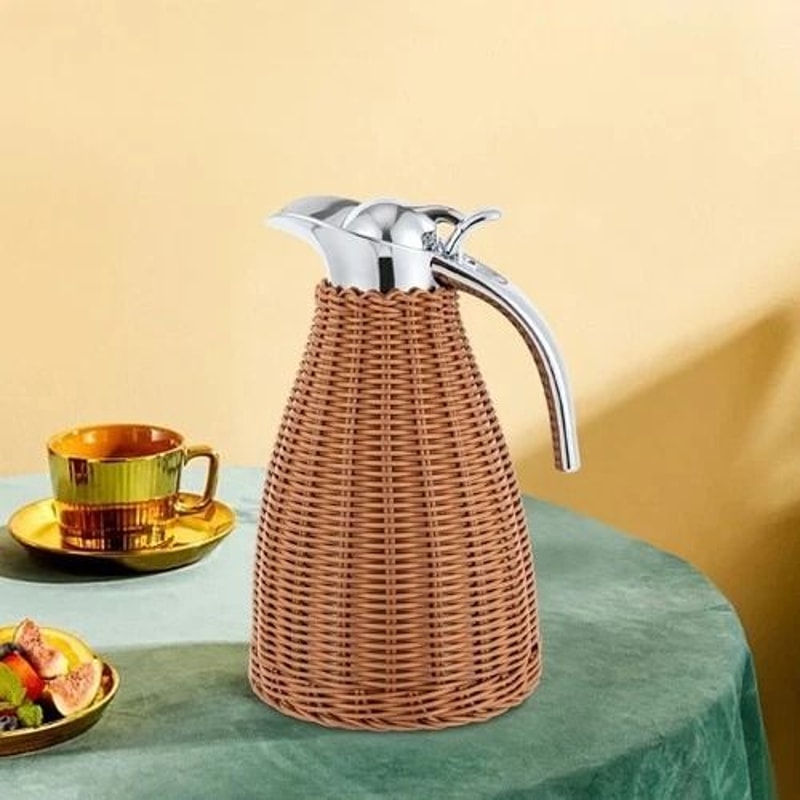 Stainless Steel Vacuum Insulated Jug Stainless Steel Thermal Jug Double Wall Coffee Beverage Cara 9