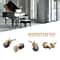 Furniture Casters Set Durable Swivel Plate Casters Industrial Style Wheels 6