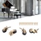 Furniture Casters Set Durable Swivel Plate Casters Industrial Style Wheels 6
