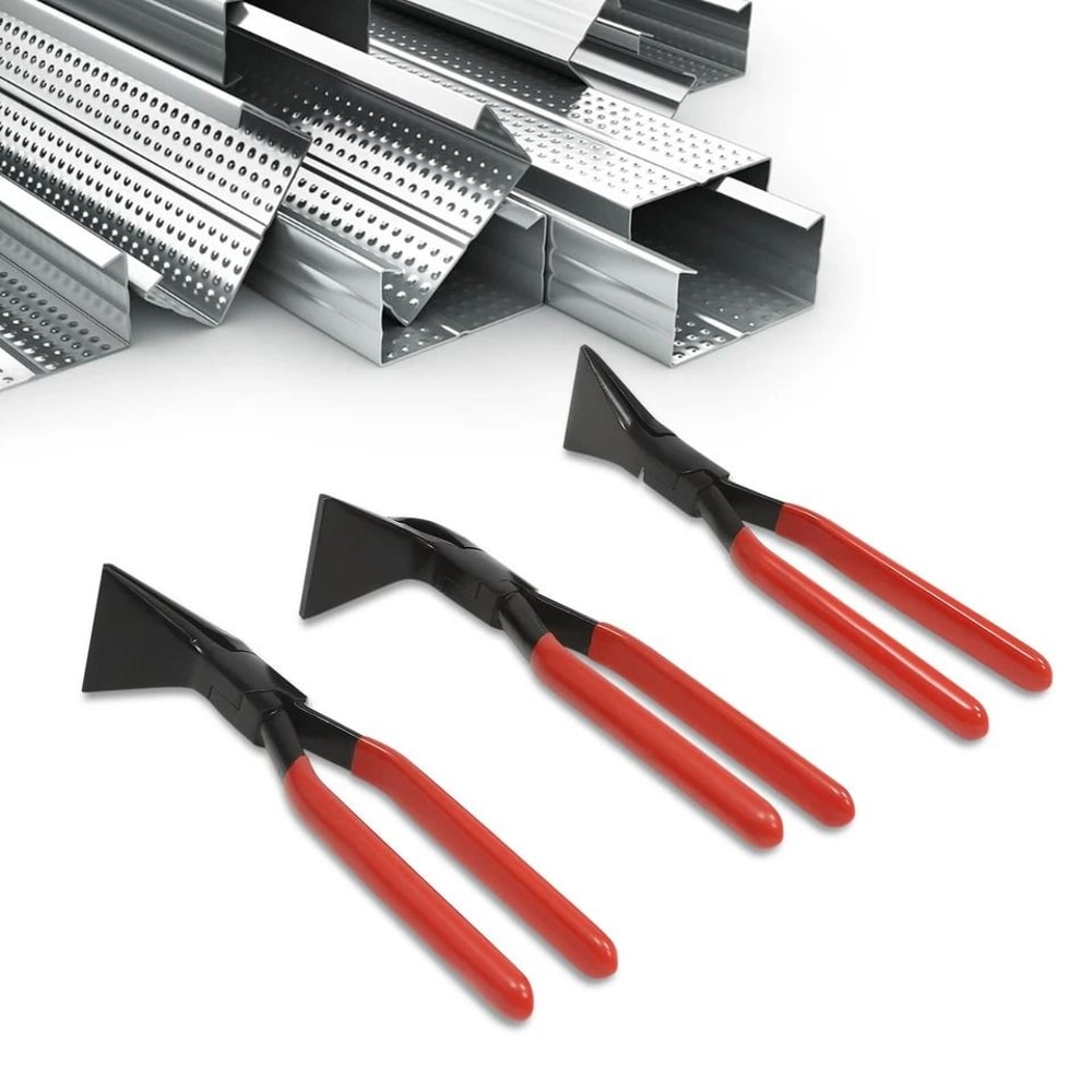 Sheet Metal Bending Pliers Set With Straight Hand Seamers Tool 13