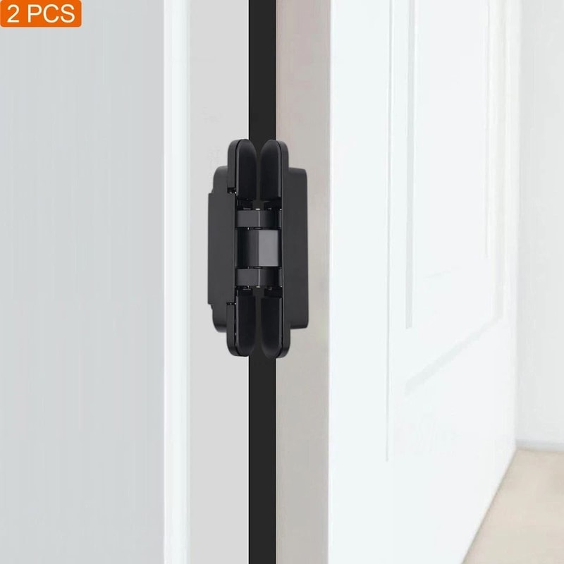 Heavy Duty Black Hidden Door Hinges Concealed Door Hardware 4