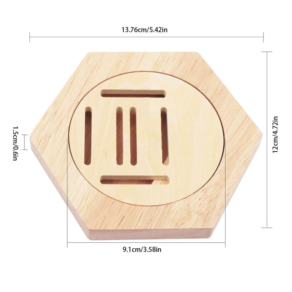 Premium Wooden Hexagon Medal Display Rack Wall Medal Hanger 1