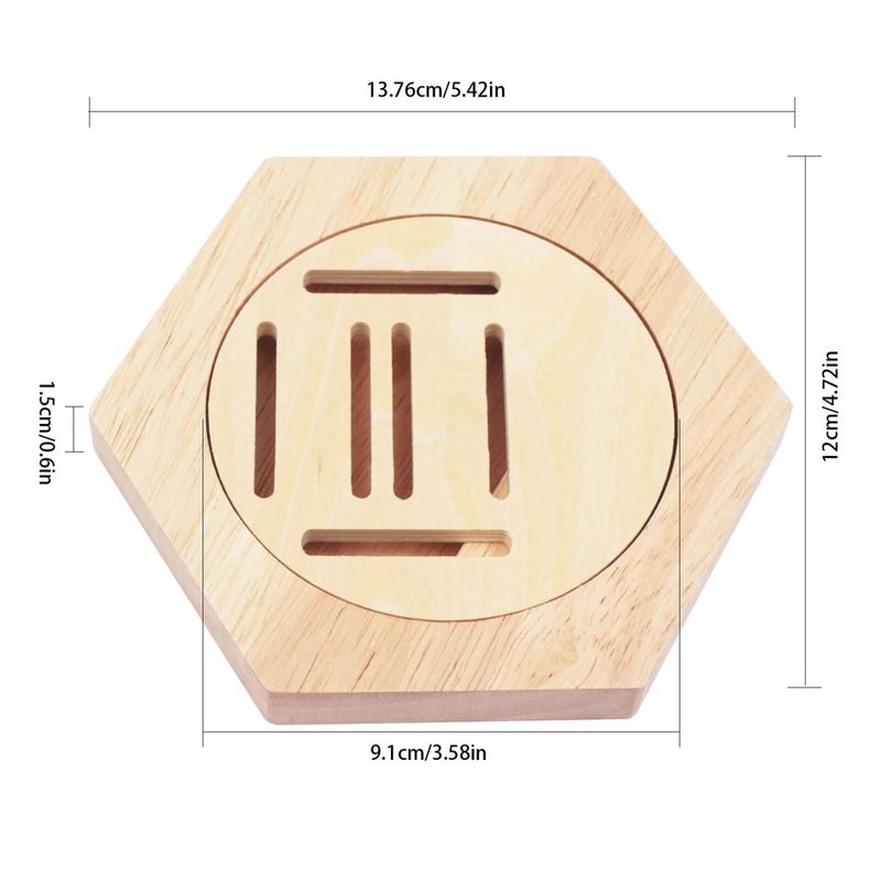 Premium Wooden Hexagon Medal Display Rack Wall Medal Hanger 1