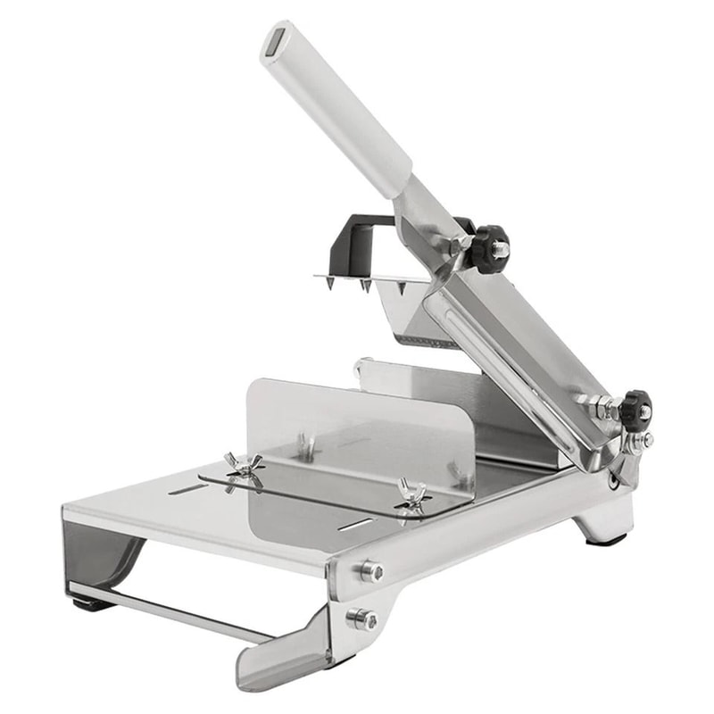 Premium Manual Meat Slicer Heavy Duty Stainless Steel Slicer Frozen Meat Cutter 6