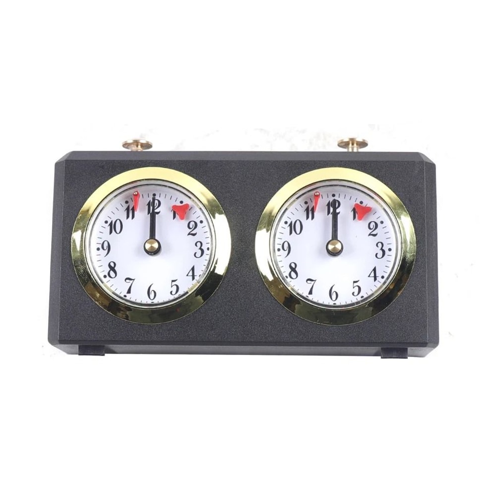 Professional Mechanical Chess Clock Timer Analog Wooden Master Tournament Timer 3