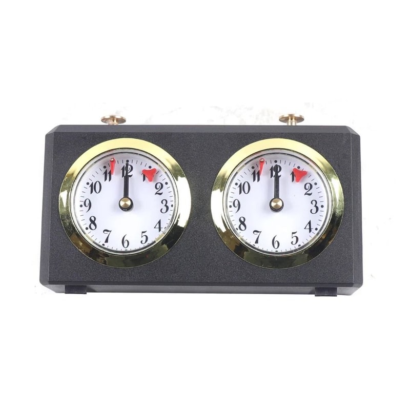 Professional Mechanical Chess Clock Timer Analog Wooden Master Tournament Timer 3